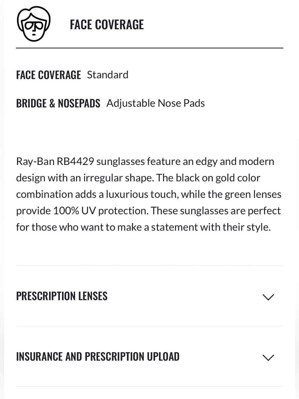 Ray-Ban polished black